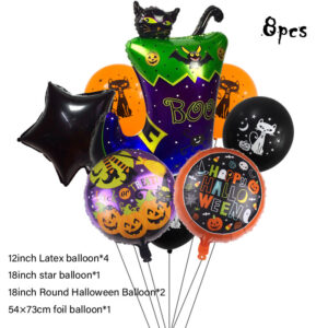 8 Piece Halloween Balloon Set